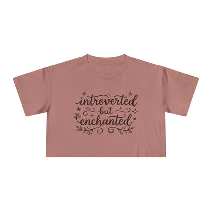 Introverted but Enchanted Cropped Shirt | Cozy Whimsical Gift for Introverts