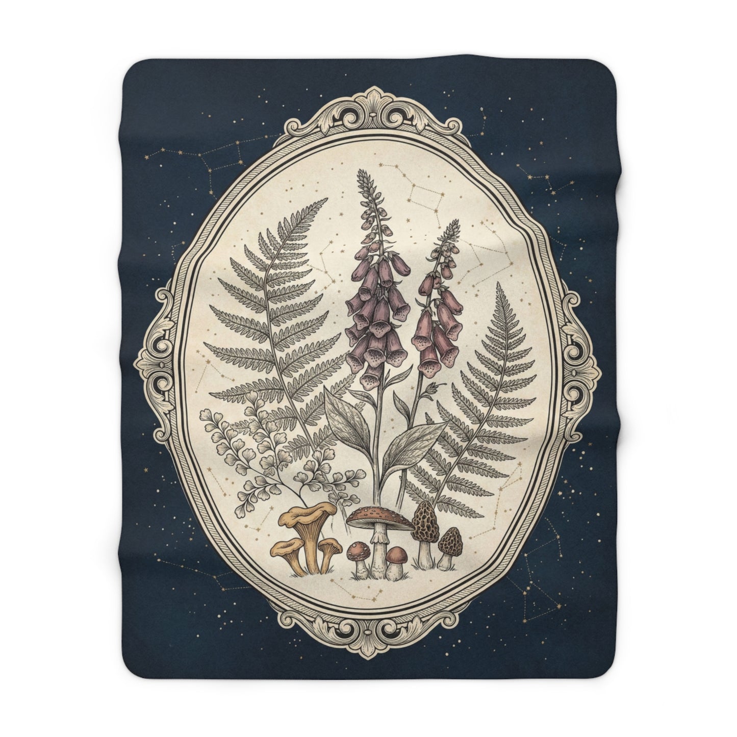 Vintage Floral Forest | Sherpa Oversized Throw
