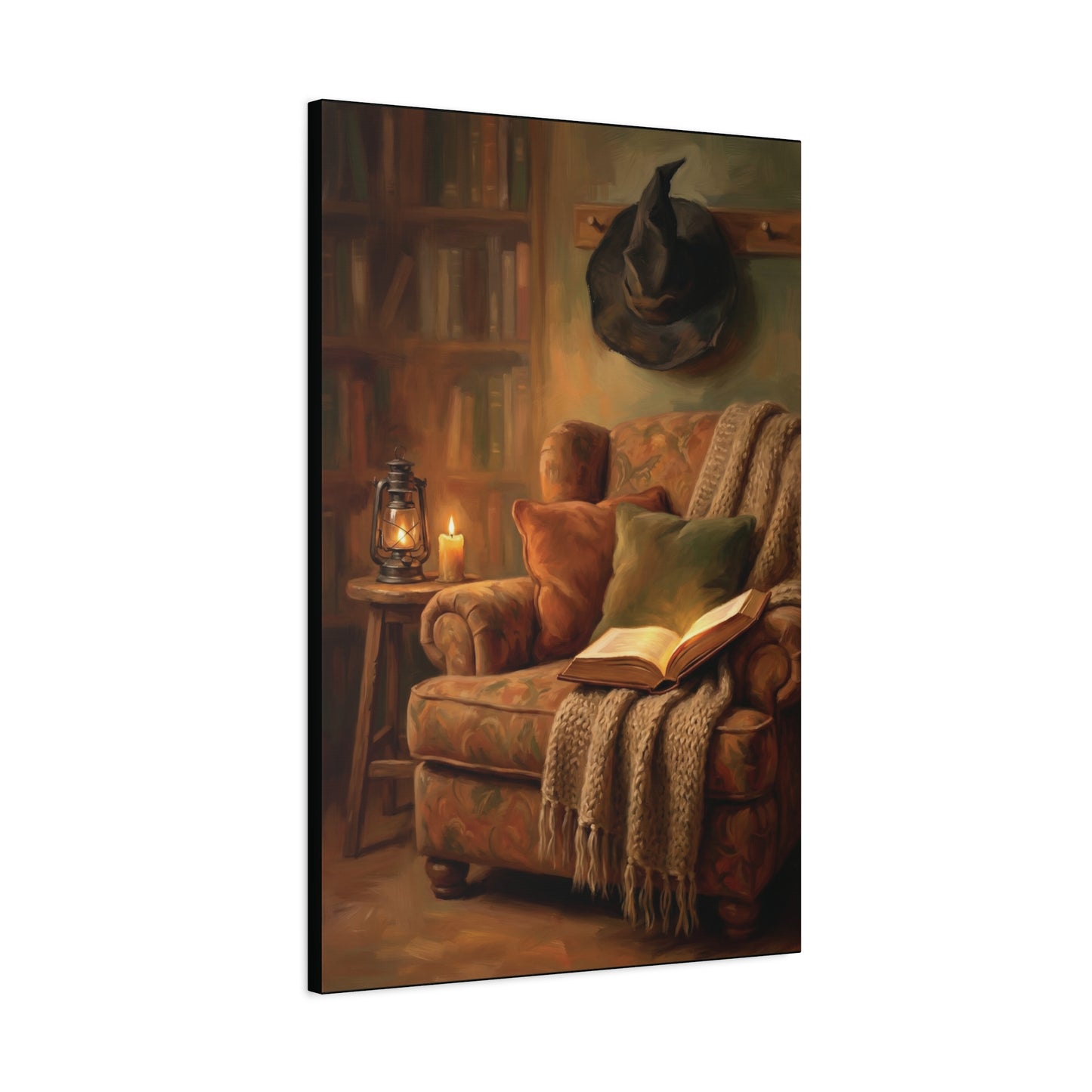 The Reading Witch's Armchair | Stretched Matte Canvas