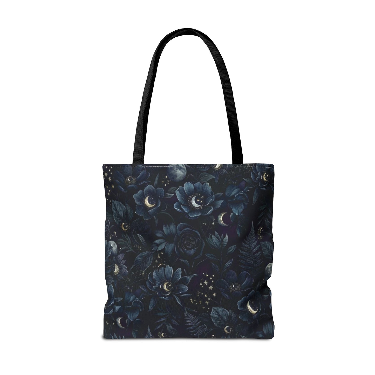 Celestial Flora | Dark Floral Tote Bag