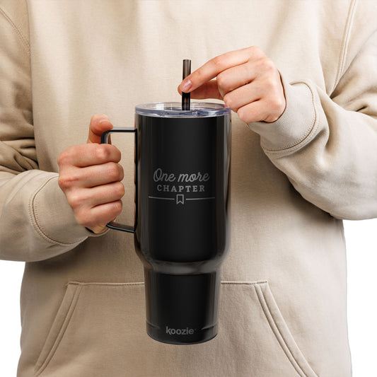 black tumbler