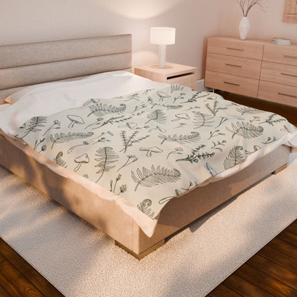 Botanical Garden | Velveteen Plush Blanket