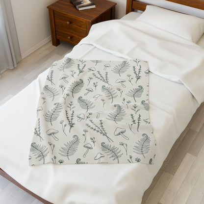 Botanical Garden | Velveteen Plush Blanket