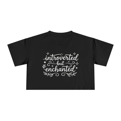 Introverted but Enchanted Cropped Shirt | Cozy Whimsical Gift for Introverts