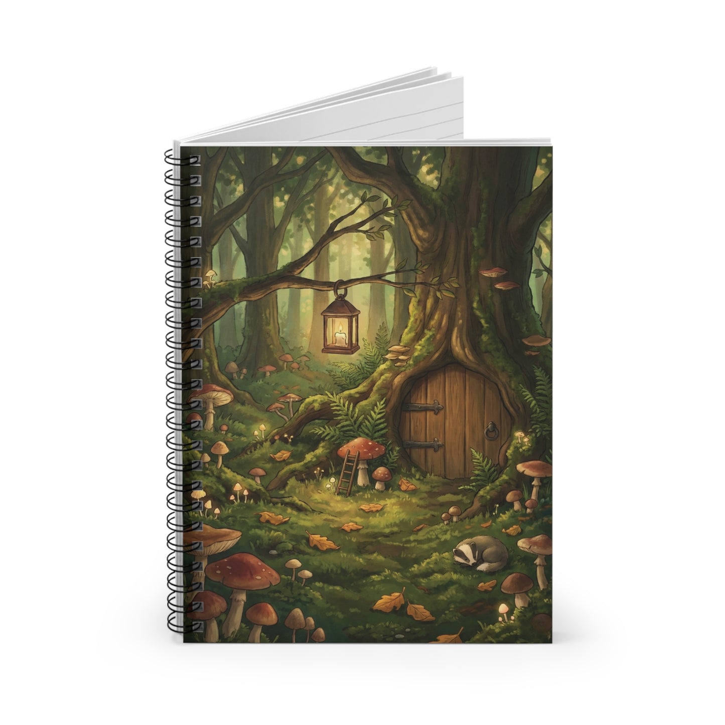 Enchanted Forest | Spiral Ruled Journal 6" x 8"