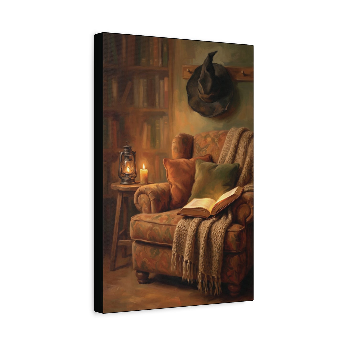 The Reading Witch's Armchair | Stretched Matte Canvas