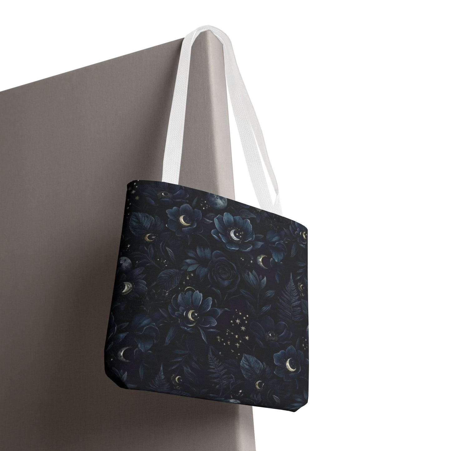 Celestial Flora | Dark Floral Tote Bag