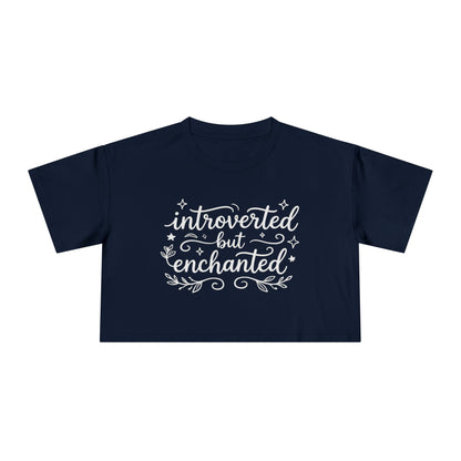 Introverted but Enchanted Cropped Shirt | Cozy Whimsical Gift for Introverts