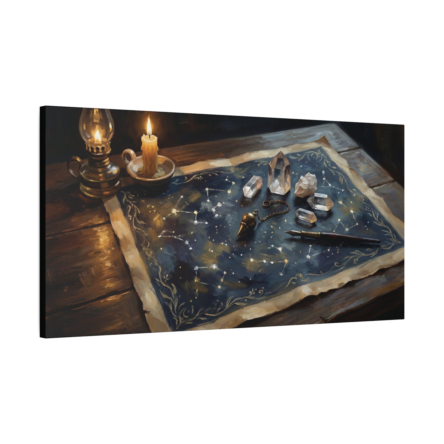 The Witch's Constellation Map | Matte Canvas Wall Art