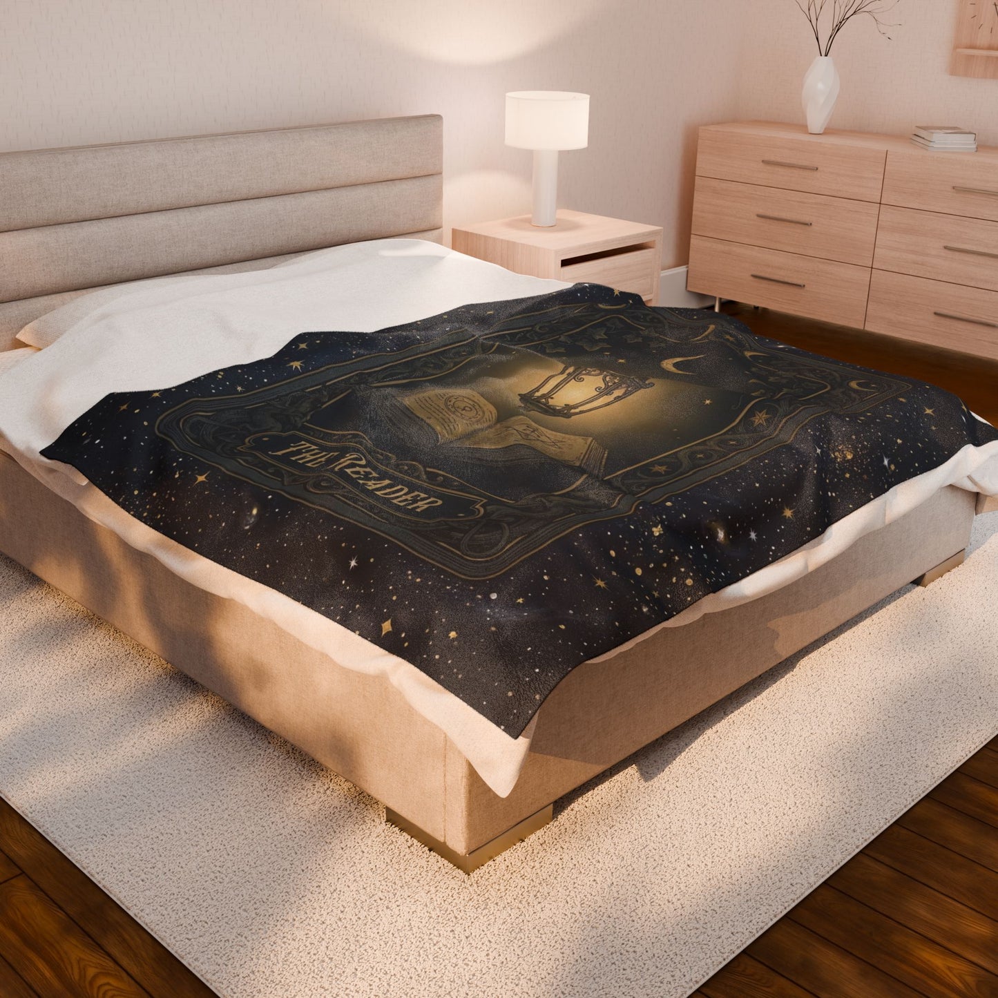 "The Reader" Tarot | Velveteen Oversized Throw