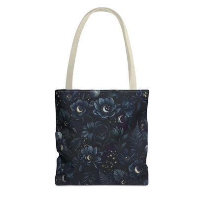 Celestial Flora | Dark Floral Tote Bag