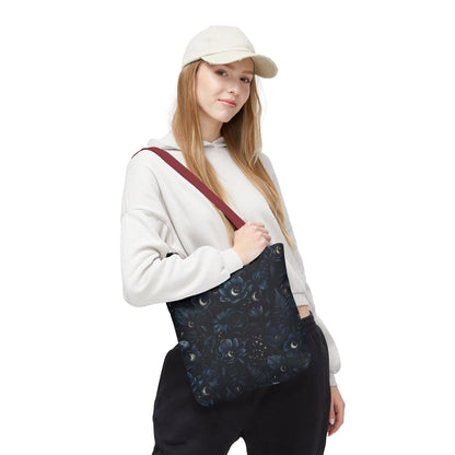 Celestial Flora | Dark Floral Tote Bag