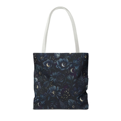 Celestial Flora | Dark Floral Tote Bag