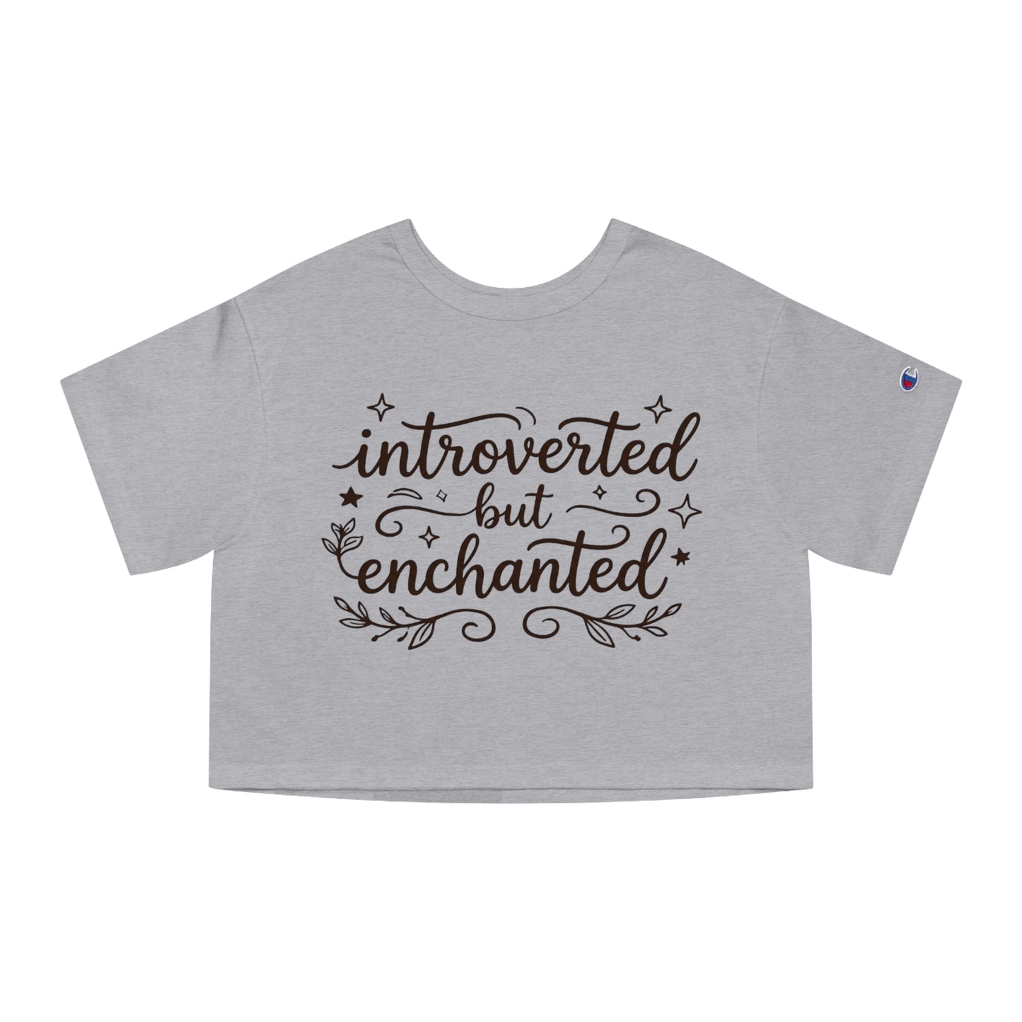 Introverted But Enchanted Cropped Tee