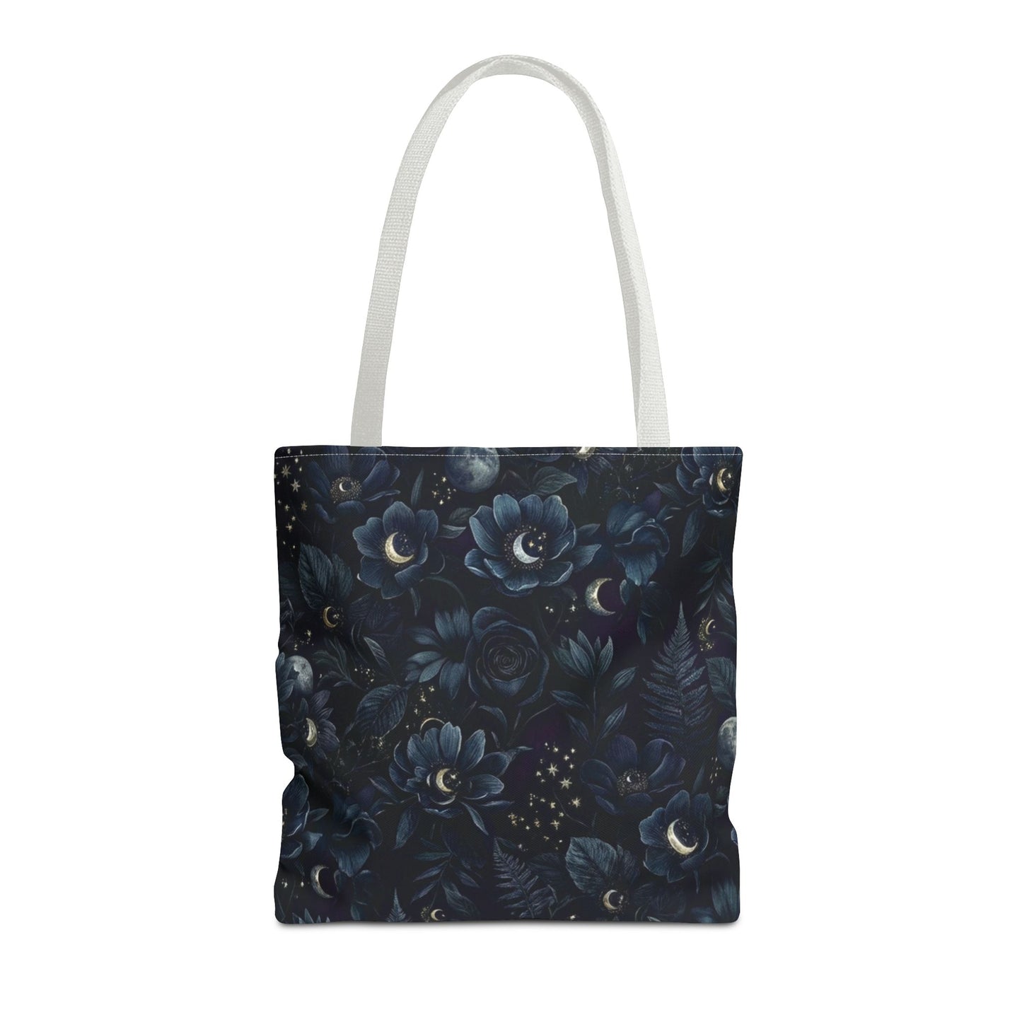 Celestial Flora | Dark Floral Tote Bag