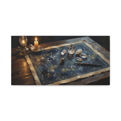 The Witch's Constellation Map | Matte Canvas Wall Art
