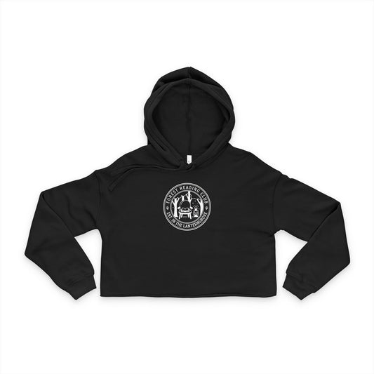 Forest Reading Club | Cropped Hoodie | Retro Seal Graphic