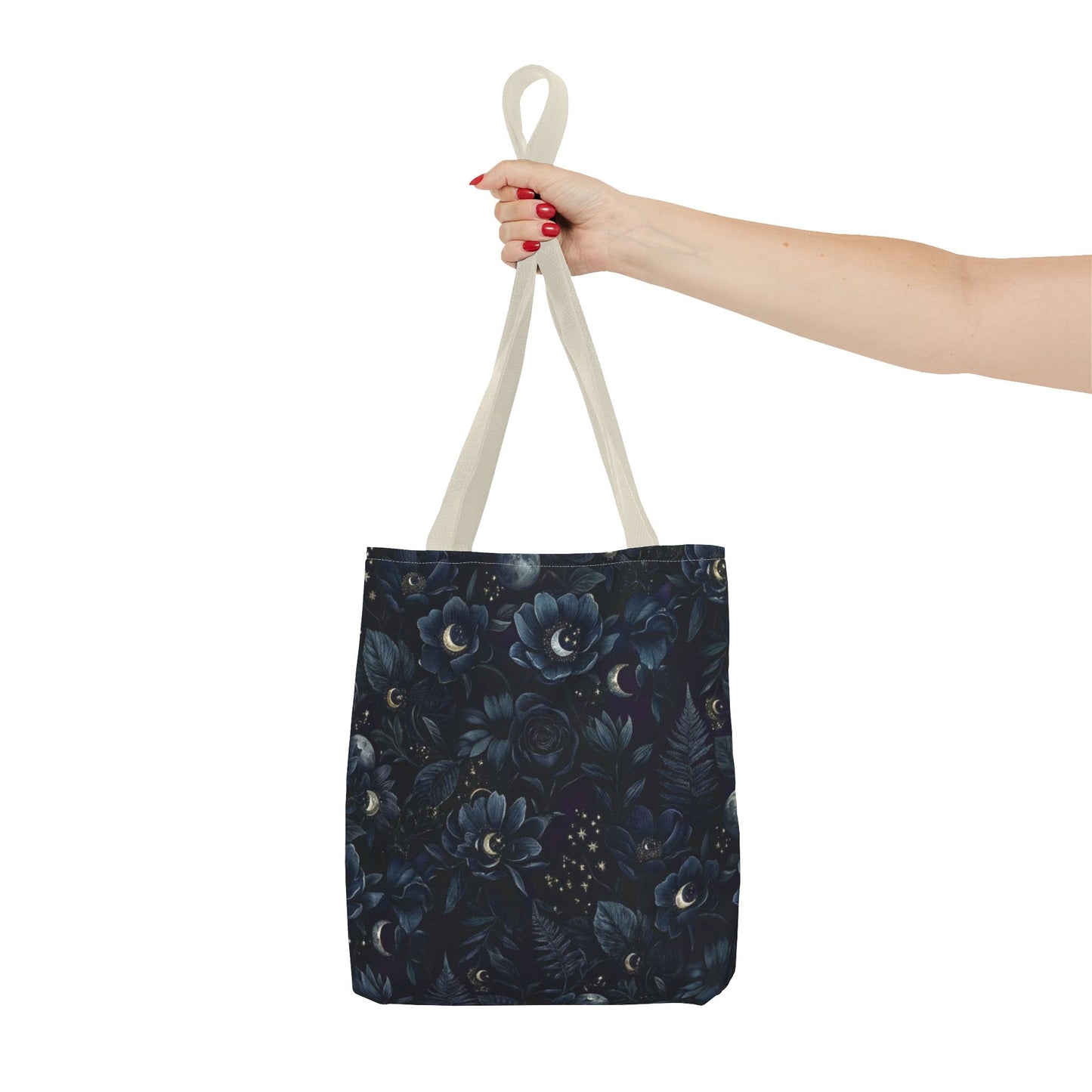Celestial Flora | Dark Floral Tote Bag