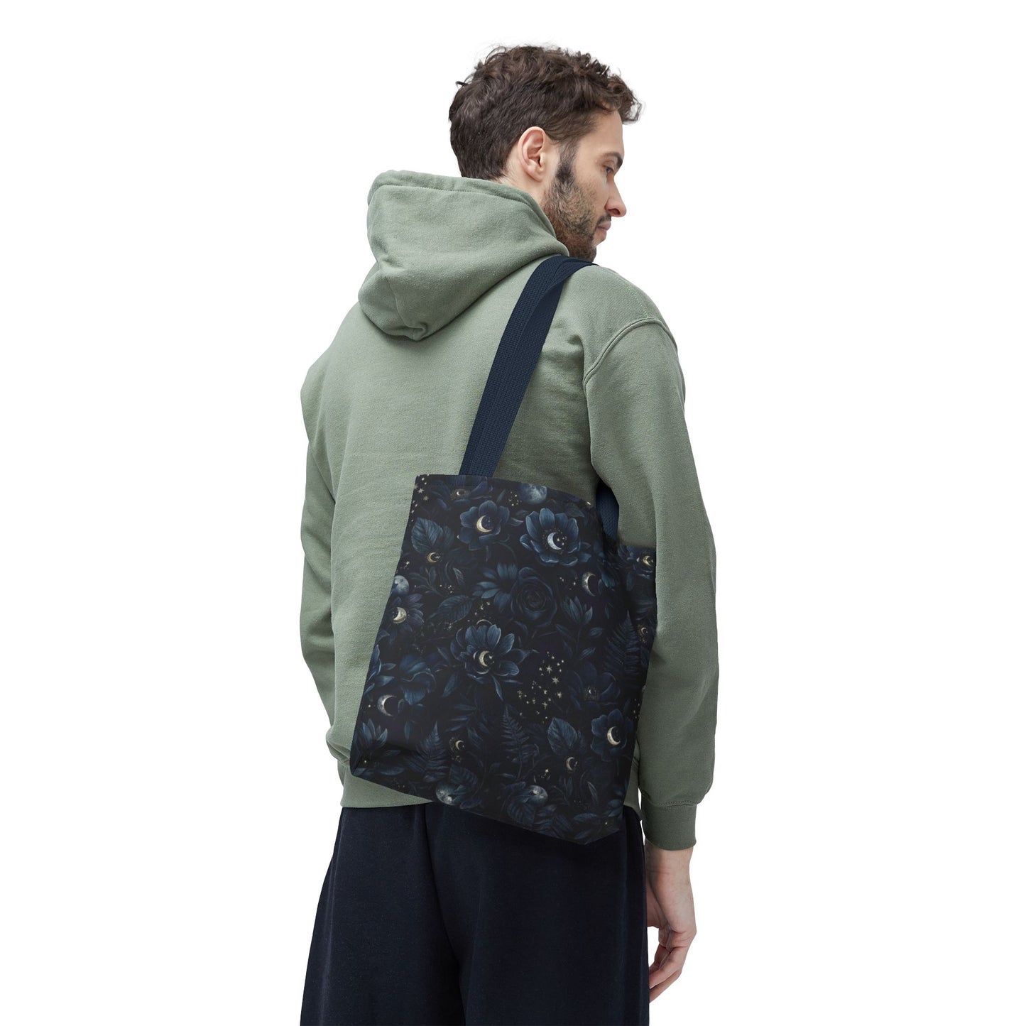 Celestial Flora | Dark Floral Tote Bag