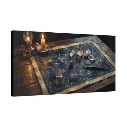 The Witch's Constellation Map | Matte Canvas Wall Art