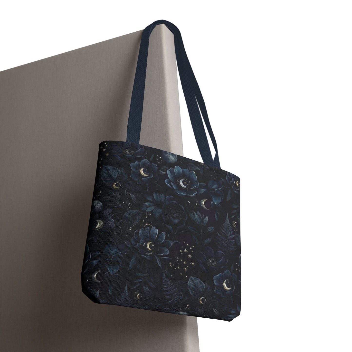 Celestial Flora | Dark Floral Tote Bag