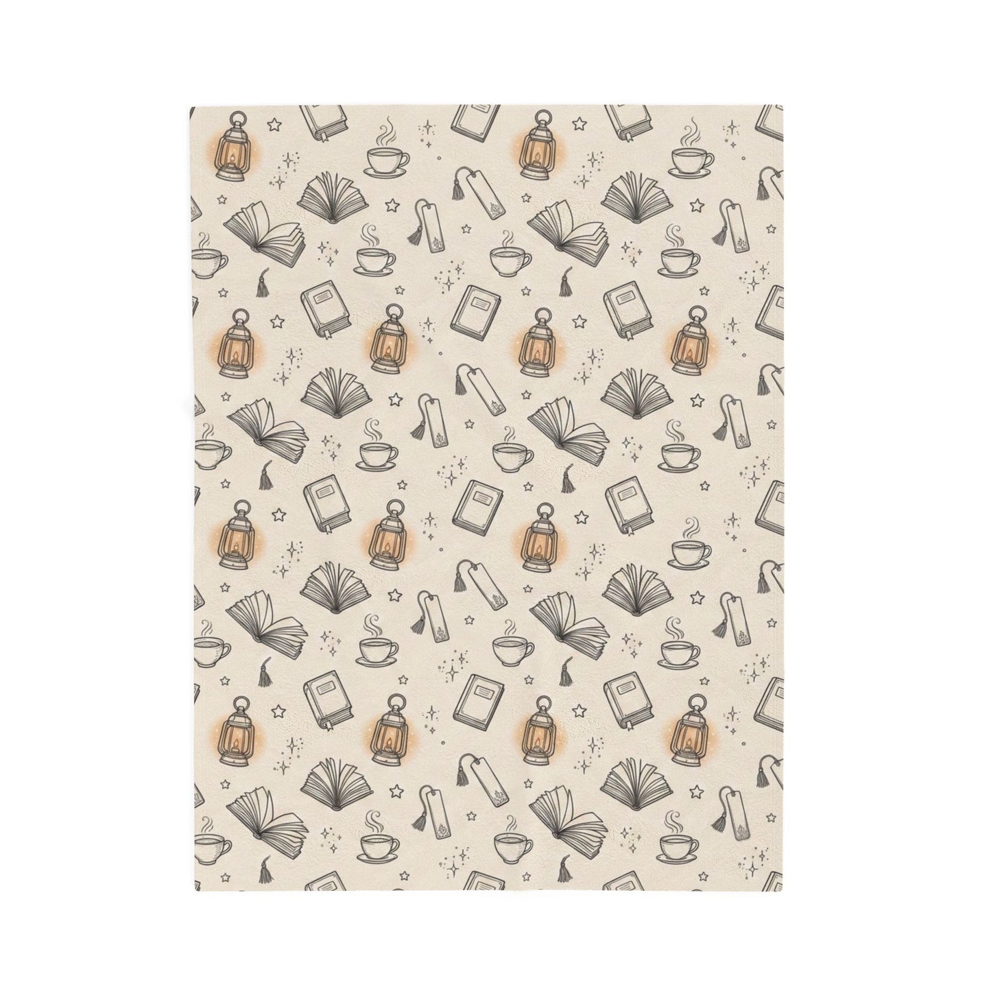 Cozy Reading Night | Velveteen Plush Blanket