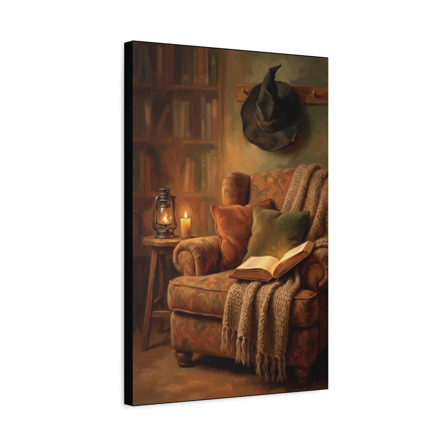 The Reading Witch's Armchair | Stretched Matte Canvas