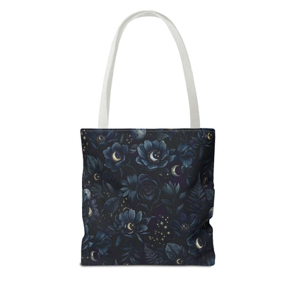 Celestial Flora | Dark Floral Tote Bag