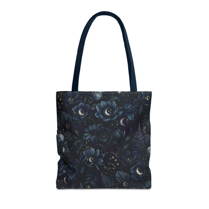 Celestial Flora | Dark Floral Tote Bag