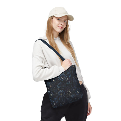 Celestial Flora | Dark Floral Tote Bag