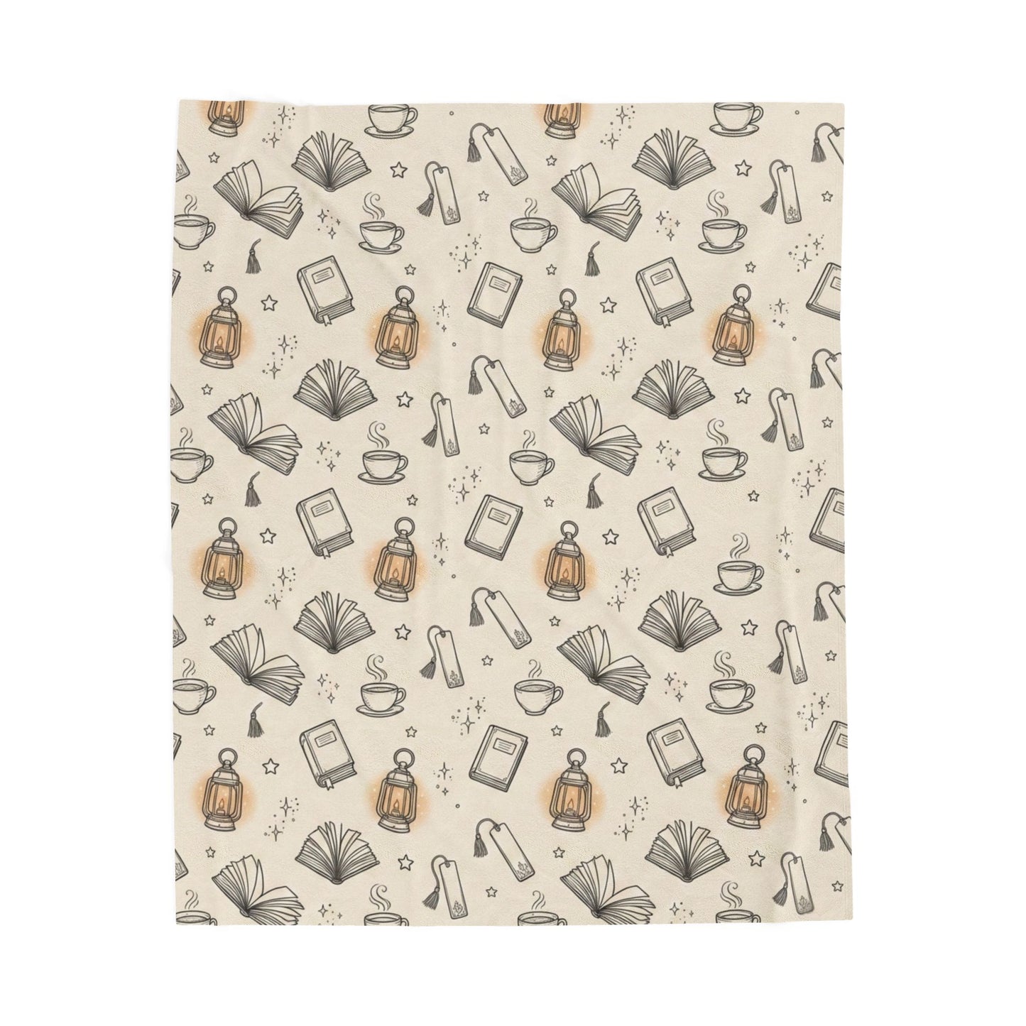 Cozy Reading Night | Velveteen Plush Blanket