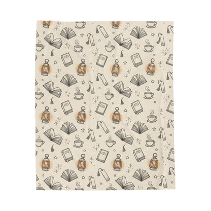 Cozy Reading Night | Velveteen Plush Blanket
