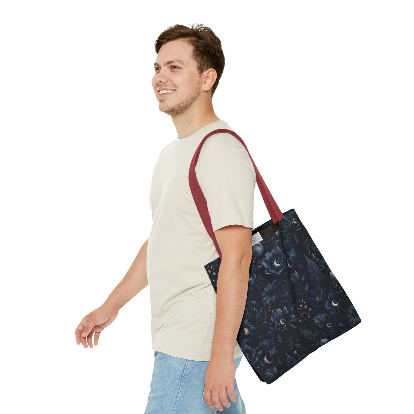 Celestial Flora | Dark Floral Tote Bag