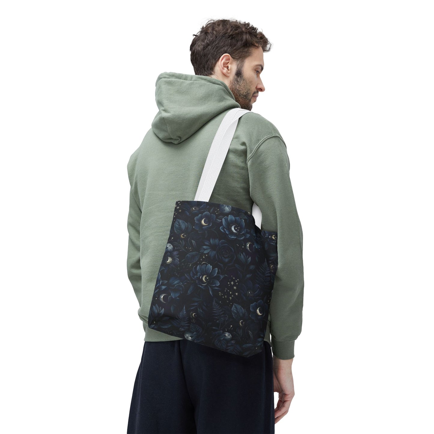 Celestial Flora | Dark Floral Tote Bag