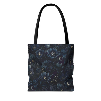 Celestial Flora | Dark Floral Tote Bag