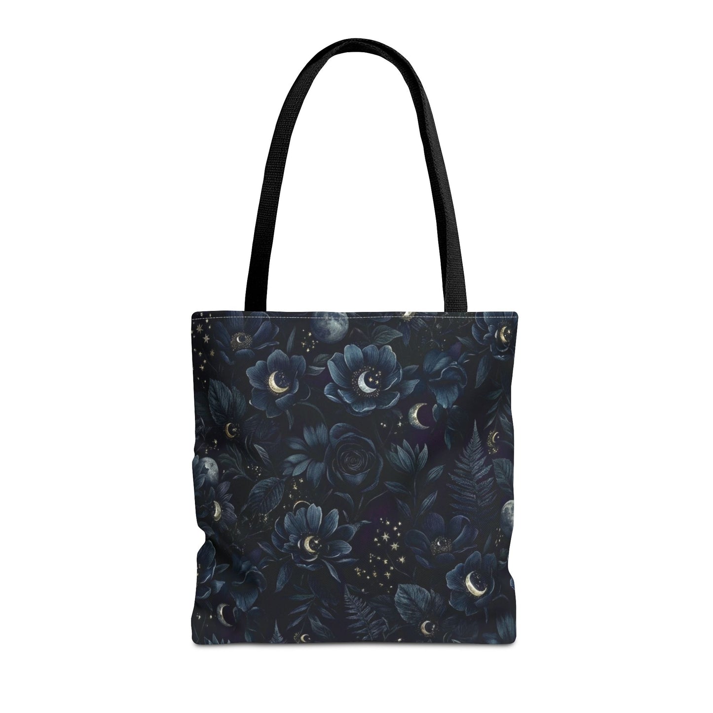 Celestial Flora | Dark Floral Tote Bag