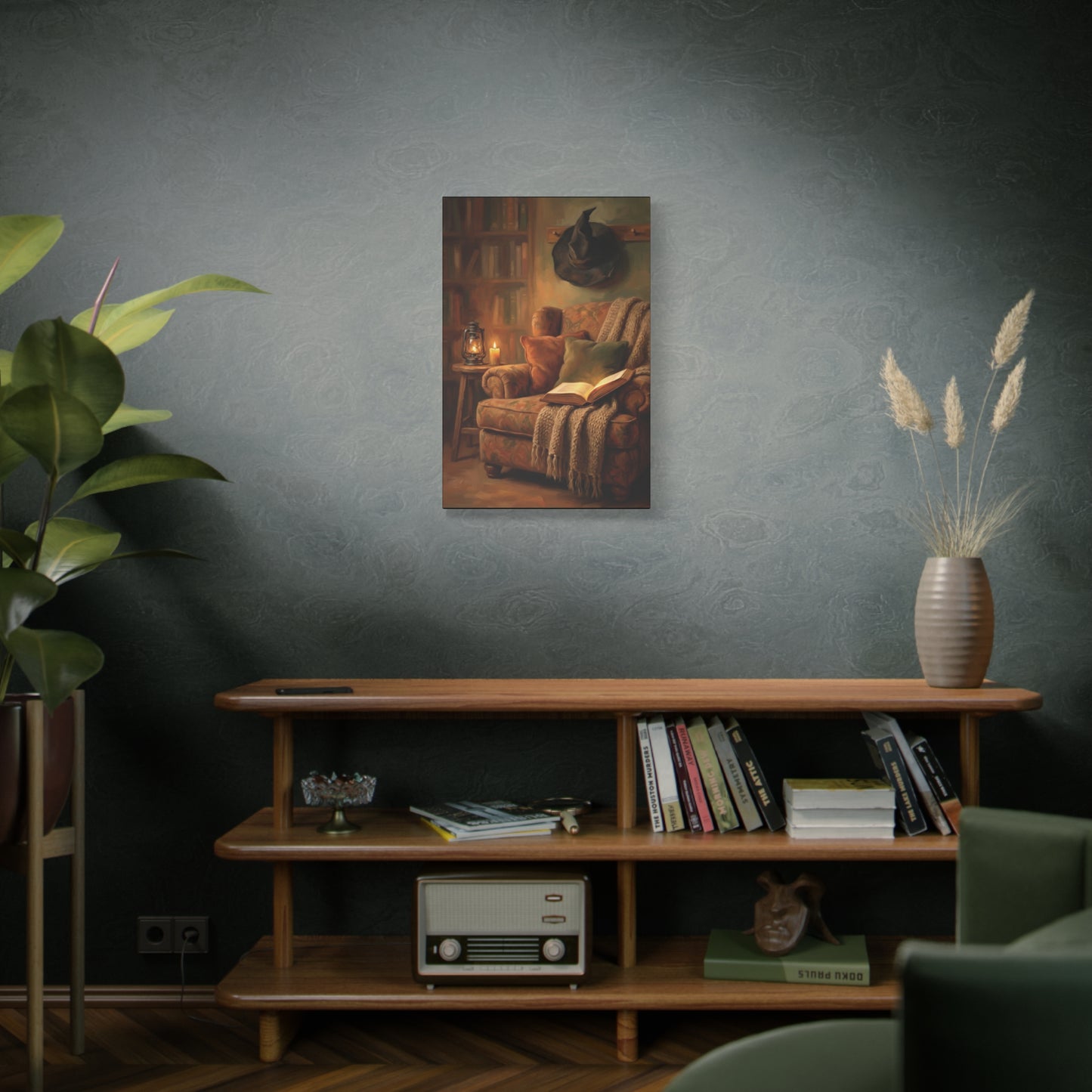 The Reading Witch's Armchair | Stretched Matte Canvas