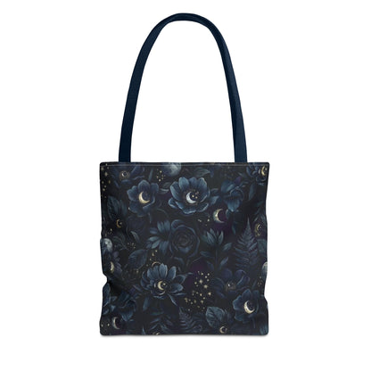 Celestial Flora | Dark Floral Tote Bag
