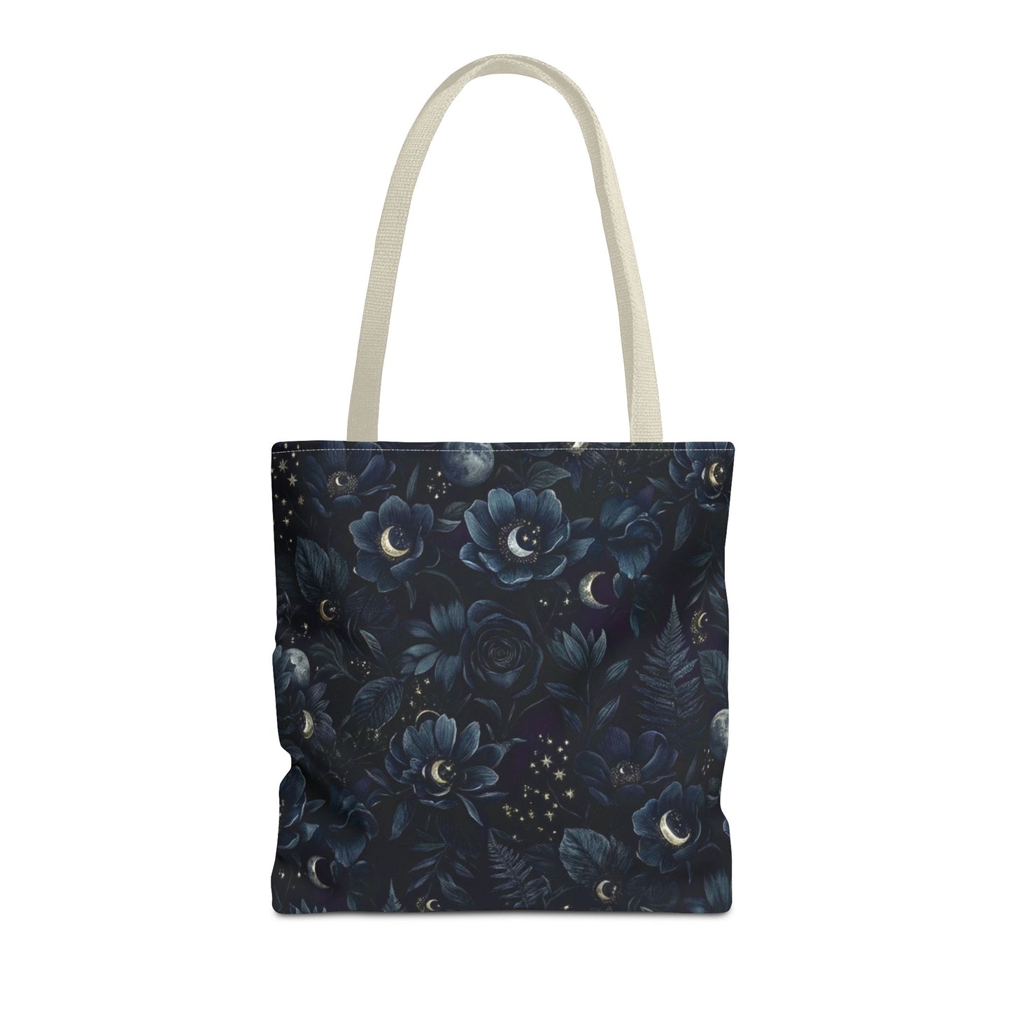 Celestial Flora | Dark Floral Tote Bag