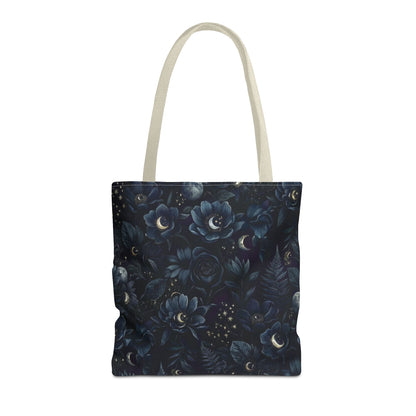Celestial Flora | Dark Floral Tote Bag