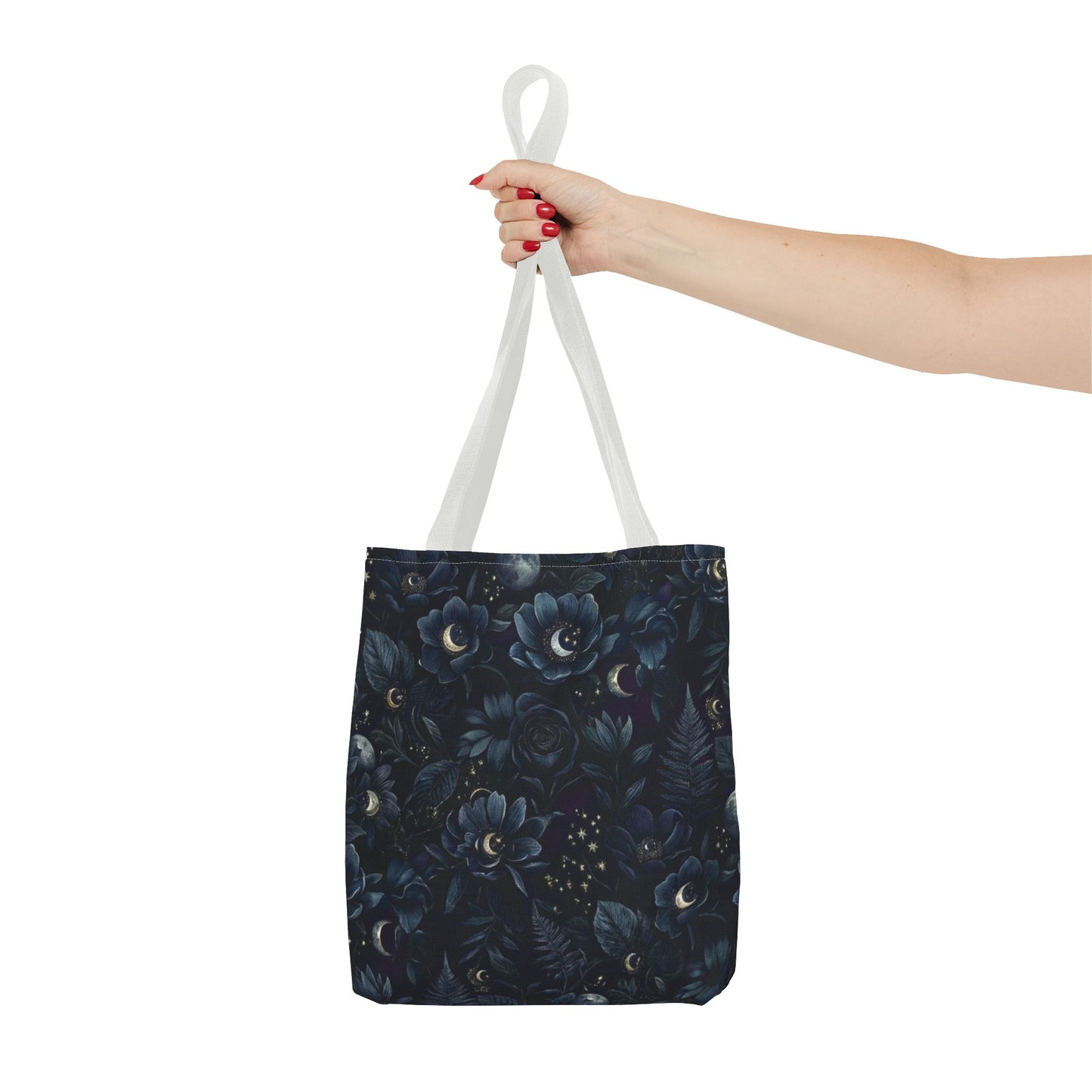 Celestial Flora | Dark Floral Tote Bag