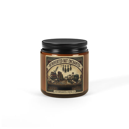 Introverted But Enchanted | Soy Candle | Amber Jar Aromatherapy Candle