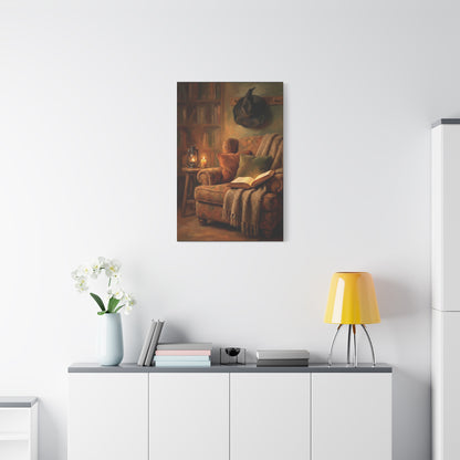 The Reading Witch's Armchair | Stretched Matte Canvas