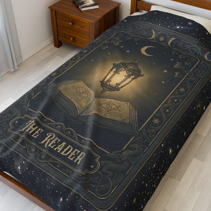 "The Reader" Tarot | Velveteen Oversized Throw