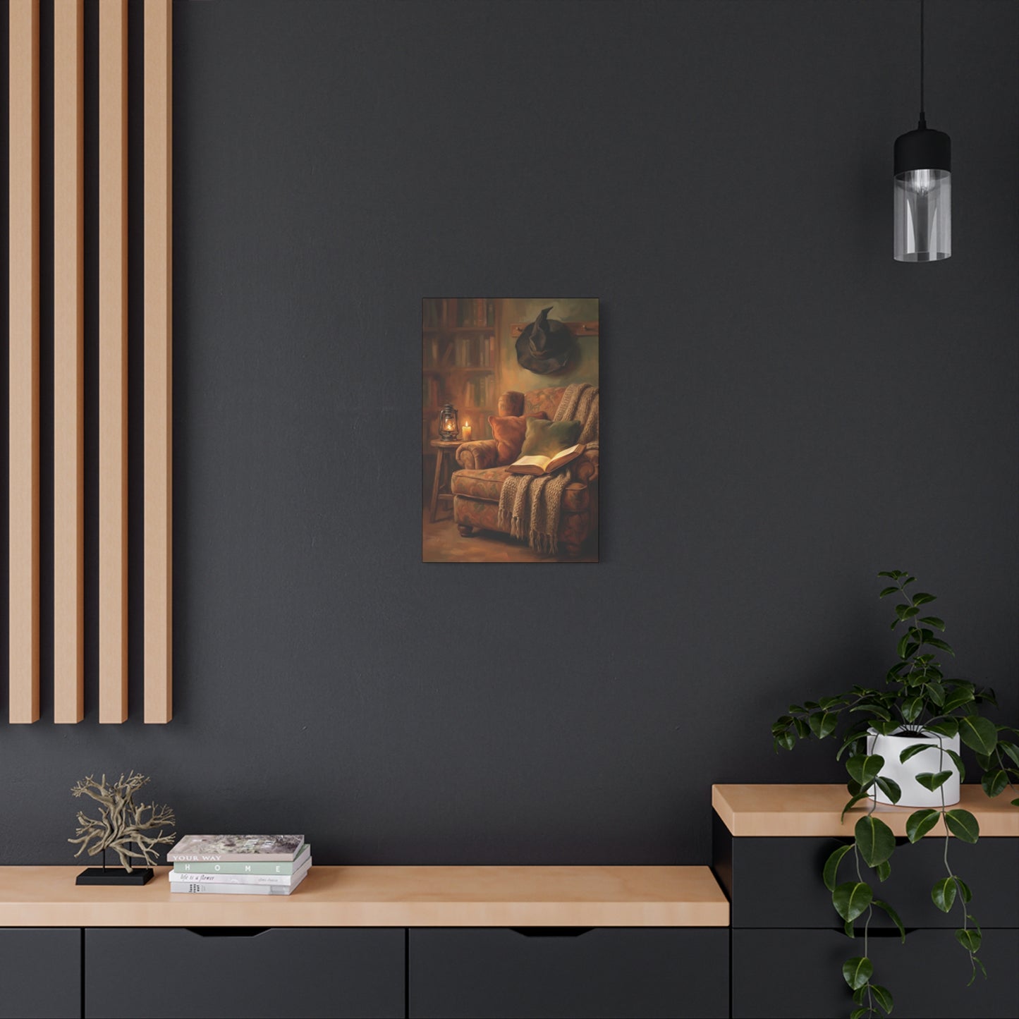 The Reading Witch's Armchair | Stretched Matte Canvas