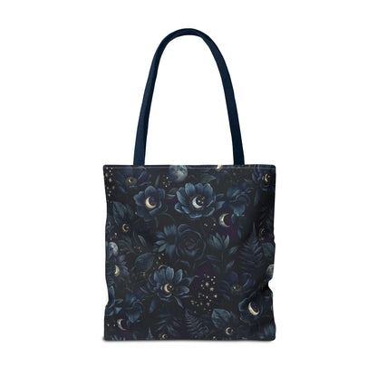 Celestial Flora | Dark Floral Tote Bag