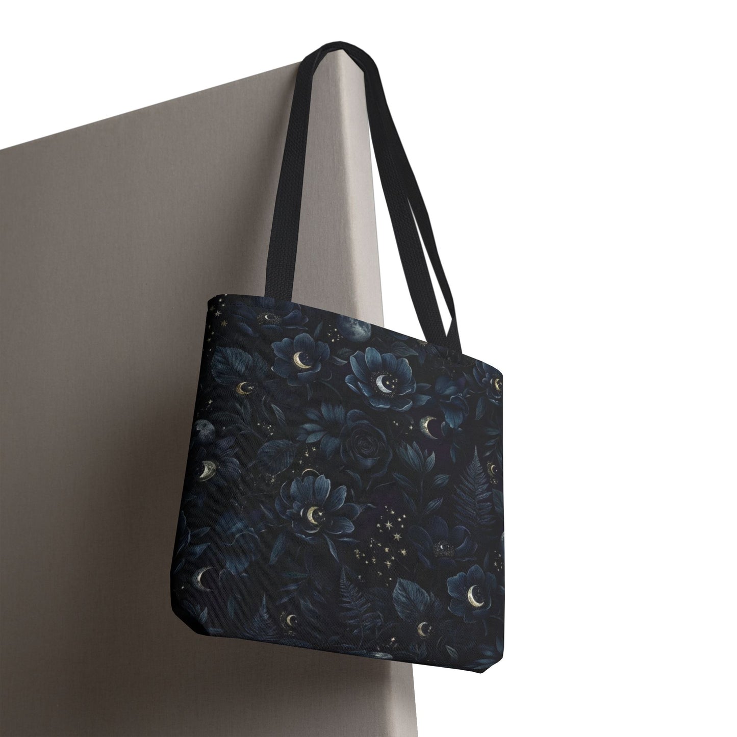 Celestial Flora | Dark Floral Tote Bag