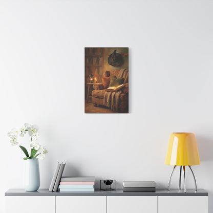 The Reading Witch's Armchair | Stretched Matte Canvas