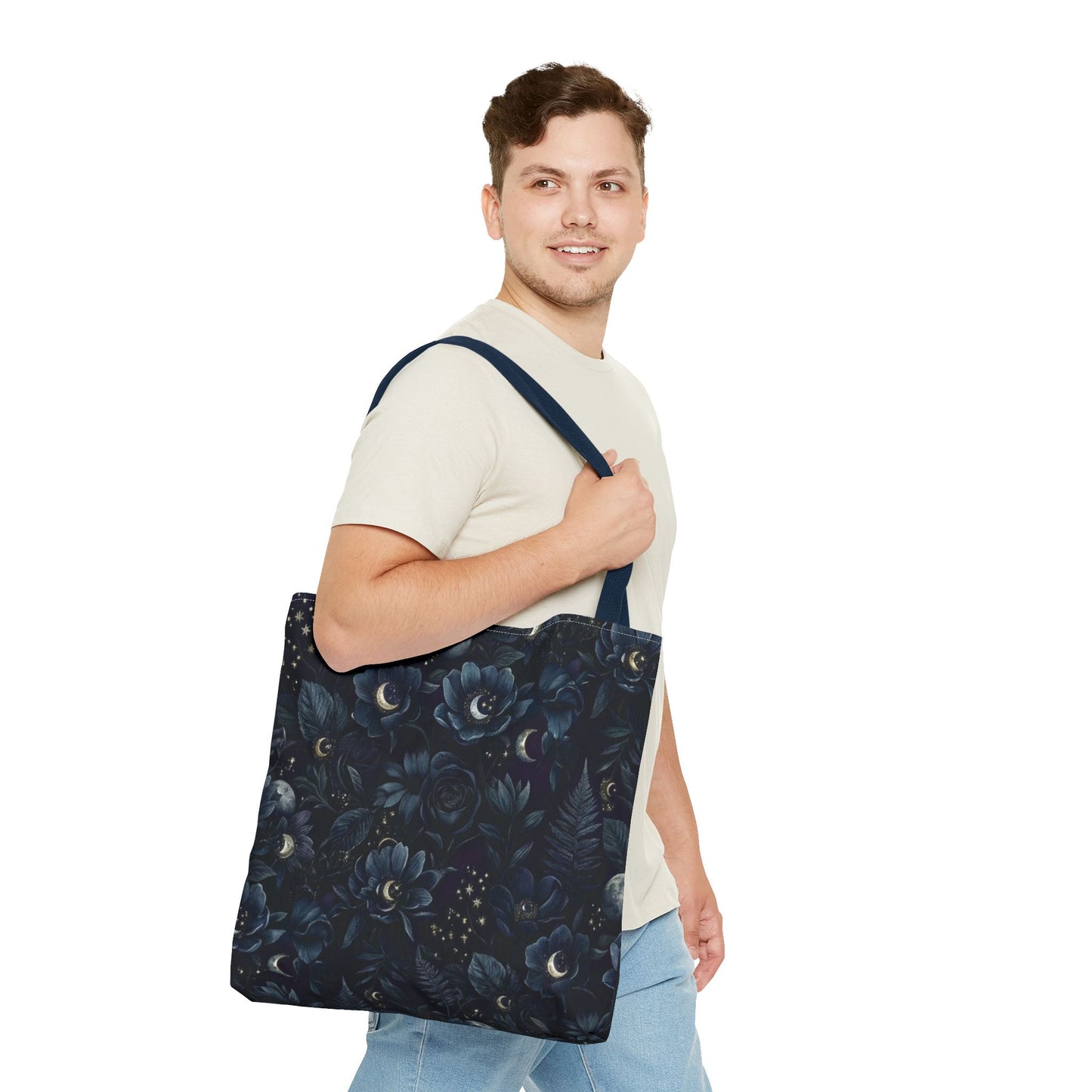 Celestial Flora | Dark Floral Tote Bag