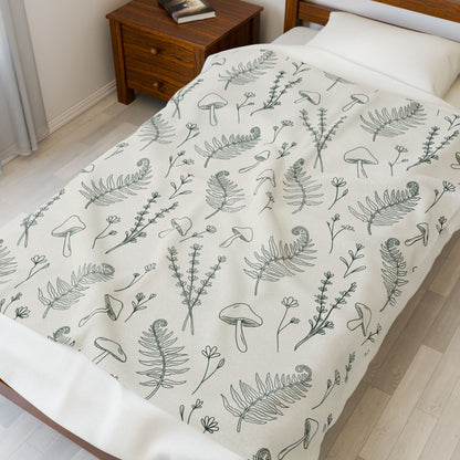 Botanical Garden | Velveteen Plush Blanket